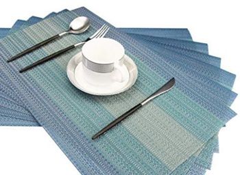 Best Placemats for Wood Table - Bright Dream Washable Tablemats for Wooden Dining Table