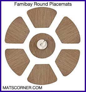 Famibay Round Placemats - Best Heat Resistant Placemats